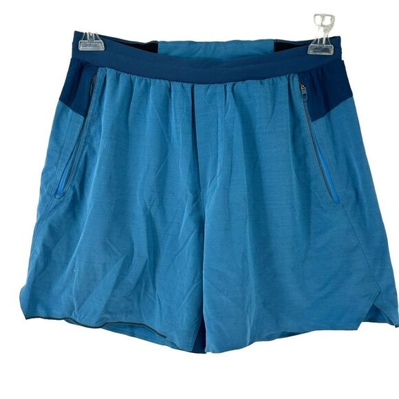 Lululemon Shorts Blue Switch Up Mens Size M 6 In Inseam Unlined Lightweight Gym - Picture 1 of 12